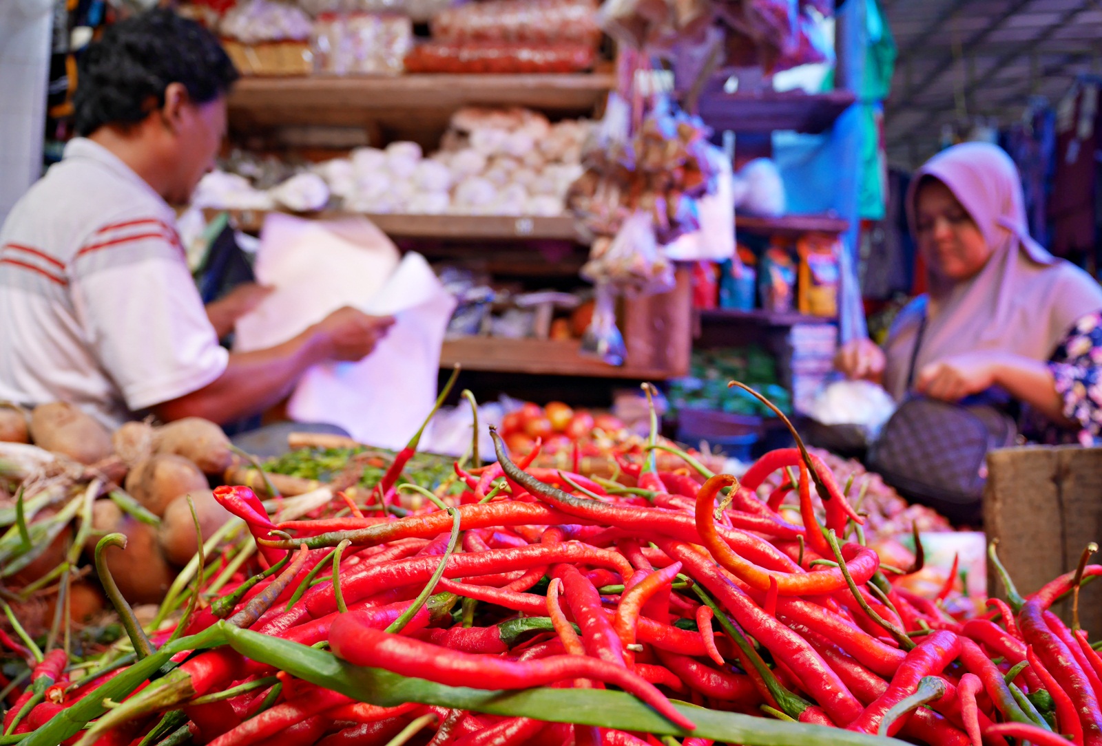 Aktivitas di Pasar Badak Pandeglang. (Dok. Tangsel Pos)