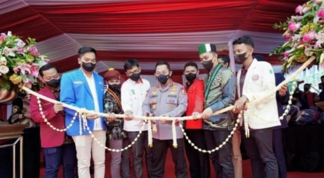 Kapolri saat meresmikan rumah kebangsaan di Jalan Hang Lekir, Jaksel. Foto ; Istimewa