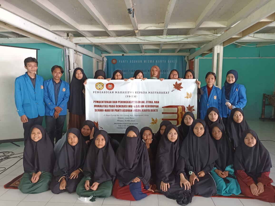 Universitas Pamulang melakukan kegiatan Pengabdian Mahasiswa Kepada Masyarakat (PMKM) di Panti Asuhan Wisma Karya Bakti, Bojongsari, Depok. (tangselpos.id/Ist)