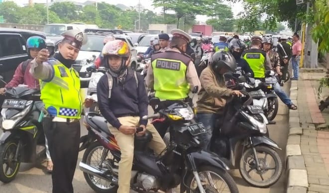 Ilustrasi Operasi razia kendaraan bermotor. (Ist)