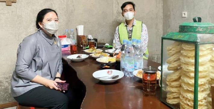 Puan Maharani bersama Gibran saat acara di Kota Solo. (Ist)