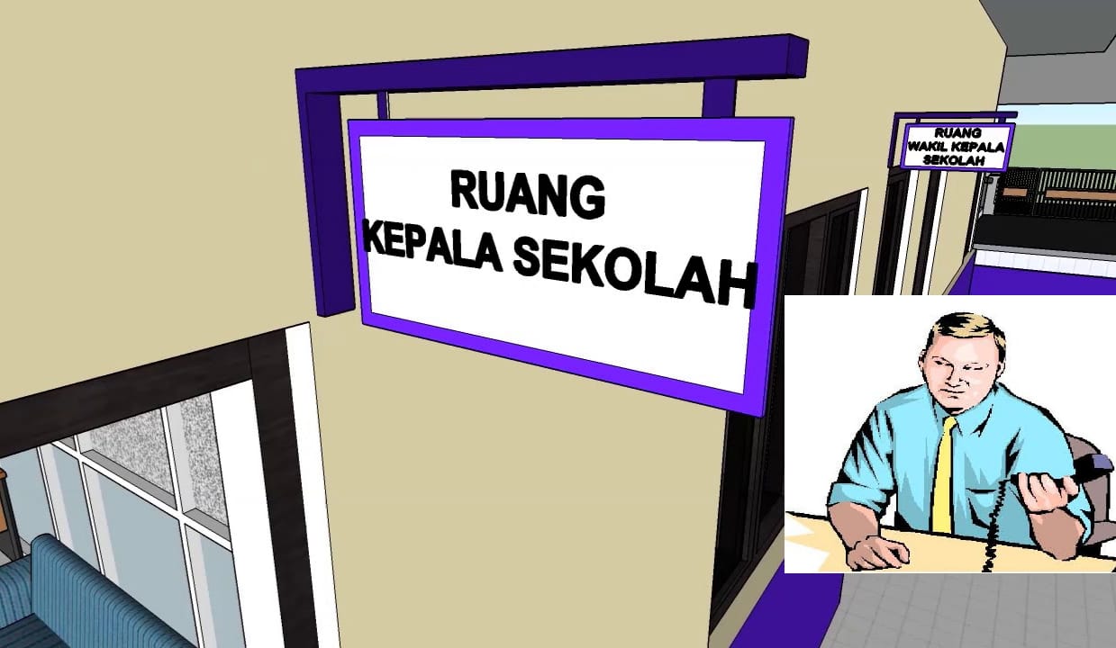 Ilustrasi ruang Kepala Sekolah