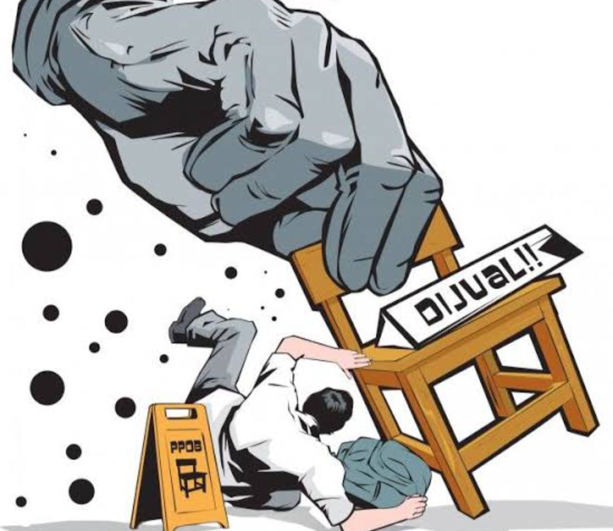 Ilustrasi Jual Beli Kursi Sekolah.