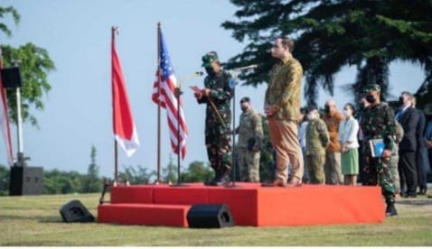 AS Dan Indonesia Latihan Garuda Canti Dharma Pembukaan latihan Garuda Canti Dharma 2022 di Bogor. Foto : Istimewa