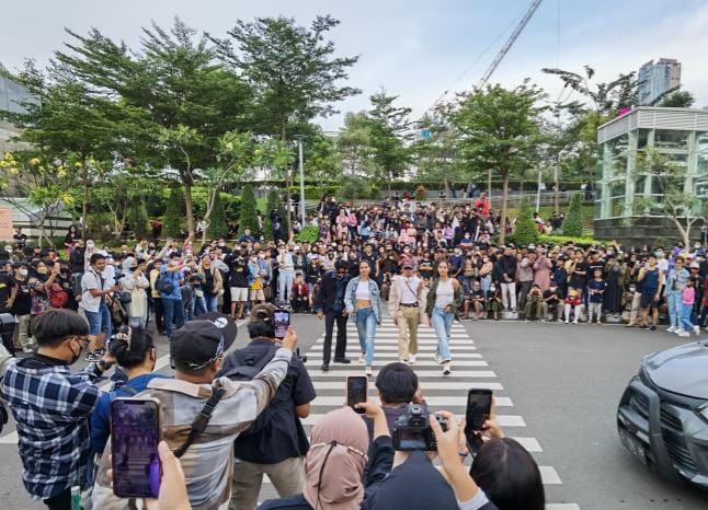 Suasana keramaian SCBD. Foto : Istimewa