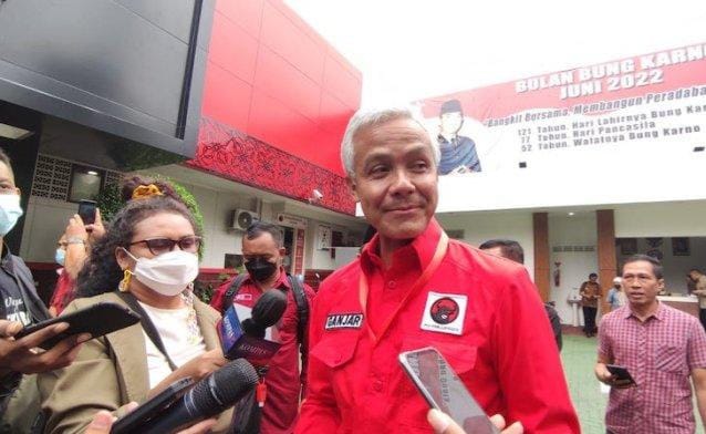Ganjar Dicapreskan NasDem, Minta Paloh Bicara Ke Mega Ganjar Pranowo saat mengikuti Rakernas PDIP. (Ist)