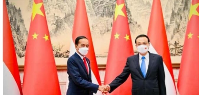 Presiden Joko Widodo bersana Perdana Menteri RRT Li Keqiang. Foto : Istimewa