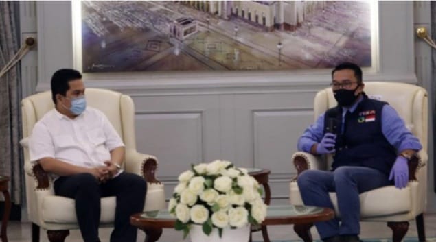Erick Thohir dan Ridwan Kamil. (Ist)