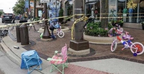 Lokasi penembakan di Highland Park, Illinois sekitar 25 mil dari arah utara kota Chicago. (Ist)