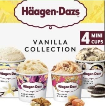 Es krim rasa Vanila Haagen Dazs. Foto : Istimewa