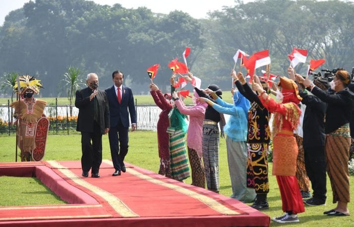 Presiden Timor Leste Tegaskan Ingin Perkuat Hubungan Dengan Indonesia Presiden Joko Widodo bersama Presiden Timor Leste Ramos Horta. Foto : Istimewa