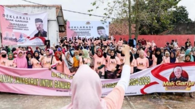 Emak-emak di Cianjur gelar doa dan zikir untuk Ganjar Presiden 2024. (Ist)