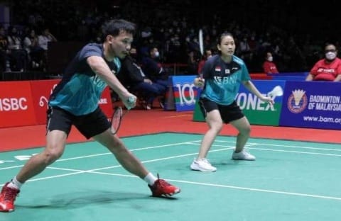 Ganda campuran Indonesia Rinov/Pitha melangkah ke final Malaysia Master 2022. (Ist)