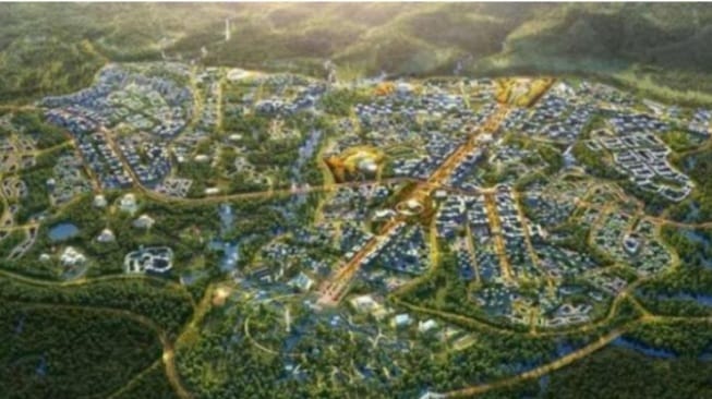 Maket proyek IKN. (Ist)