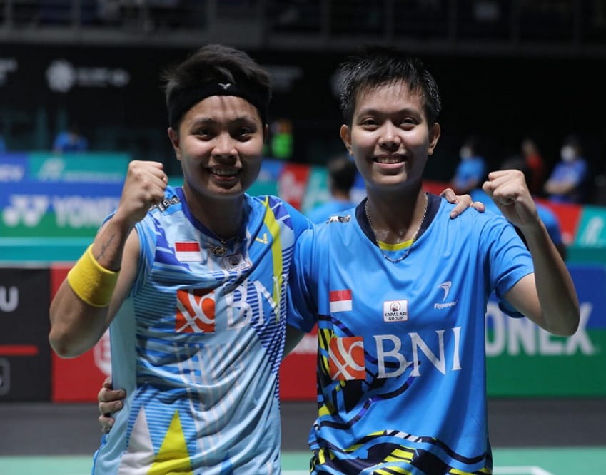 Apriyani/Fadia sukses menjuarai ganda putri Singapura Open 2022. (Ist)