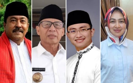 Rano Karno, Wahidin Halim, Andika, Airin Rachmi Diany. (Ist)