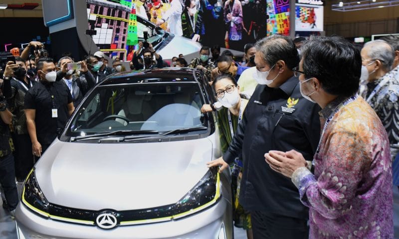 Airlangga Beberkan Dukungan Pemerintah Untuk Utilitas Industri Otomotif Menko Perekonomian Airlangga Hartanto pada pembukaan GIIAS 2022. Foto ; Istimewa