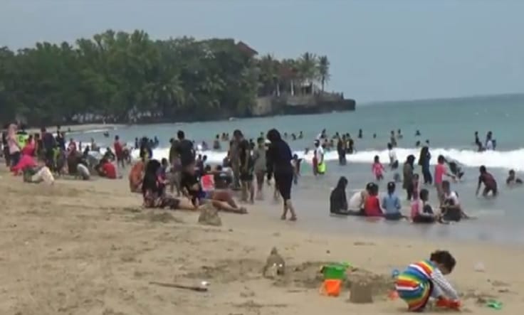 Salah satu obyek wisata di Banten Pantai Carita. (Ist)