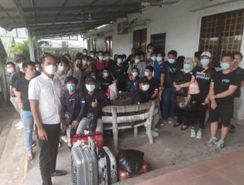 Gerak Cepat Menlu Retno Cegah WNI Jadi Korban TPPO Lagi WNI yang berhasil dibebaskan dari korban TPPO di Kamboja. (Ist)