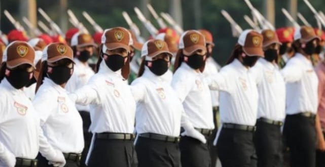Jelang HUT RI, Paskibraka Gelar Gladi Kotor Di Istana Latihan Paskibraka. (Ist)