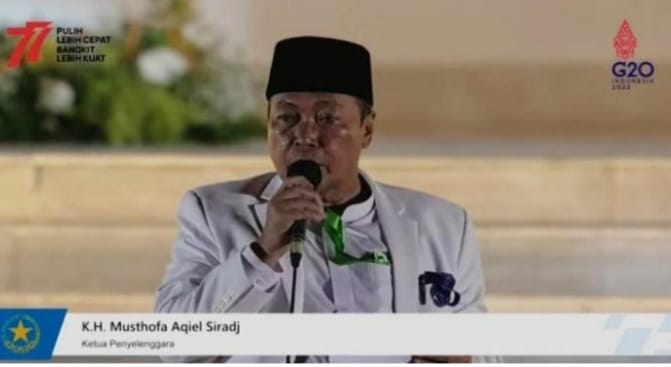 Ketum MDHW Apresiasi Kesuksesan Jokowi Tangani Pandemi Covid-19 Ketua Umum PB Majelis Dzikir Hubbul Wathon KH. M. Mustofa Aqil Siroj. (Ist)