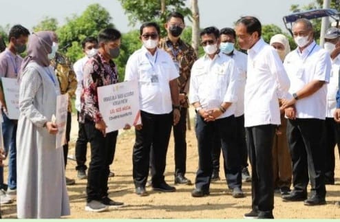 Presiden Jokowi pada acara  di Gresik, Jawa Timur. (Dok. Setpres)