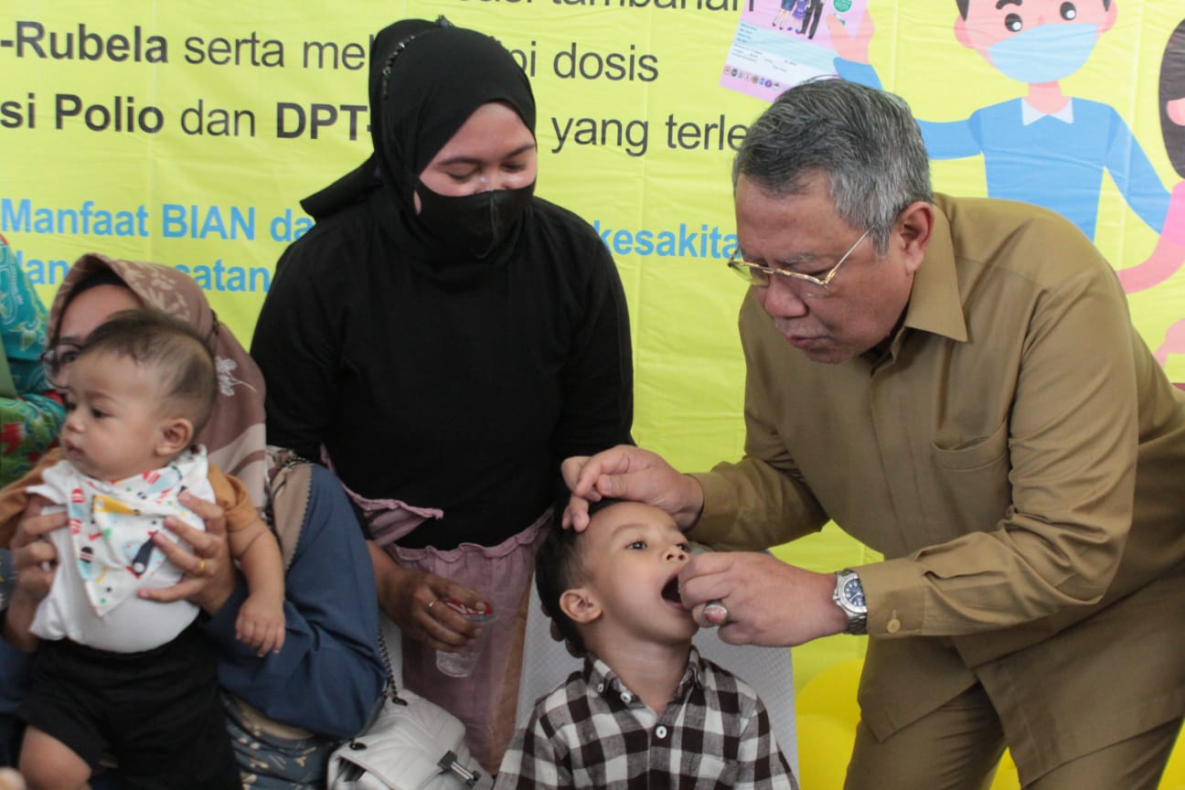 pelaksanaan Bulan Imunisasi Anak Nasional (BIAN) di Tangsel. (ist)