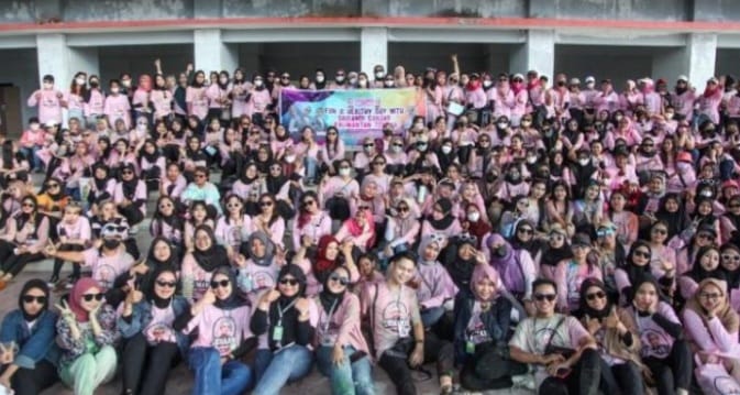 Srikandi Ganjar Kalimantan Tengah mengikuti acara Fun and Healthy Day. (Ist)