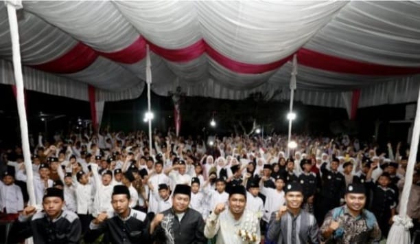 Ribuaan Santri, Ulama se Jambi menggelar Deklarasi dukung Ganjar Presiden 2024. (Ist)