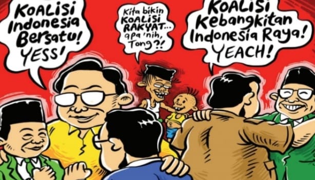 Terancam Ditinggal Sendirian, Banteng Miskin Teman Koalisi Ilustrasi Parpol Koalisi. (Ist)