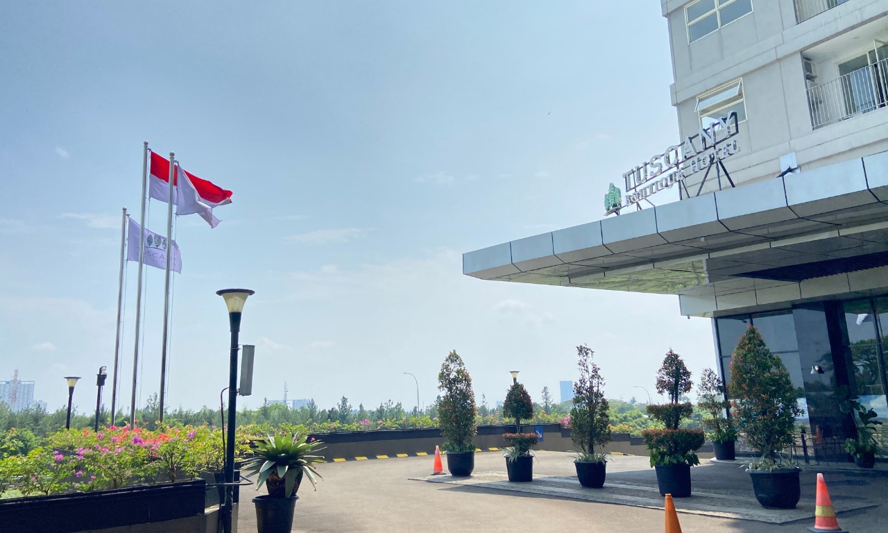 Nampak suasana hotel dari luar. (Ist)