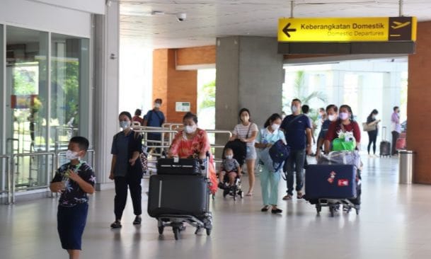 Arus penumpang di Bandara Ngurah Rai Bali. (Ist)