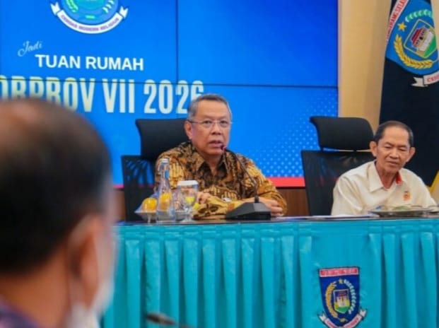 Wali Kota Tangerang Selatan Benyamin Davnie saat pertemuan dengan KONI Provinsi Banten. Foto : Istimewa