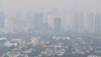 Kualitas udara yang buruk di Jakarta. (Ist)