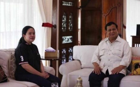 Ketua Umum Gerindra Prabowo Subianto saat menerima Ketua PDI Perjuangan di rumah pribadi nya Sentul, Hambalang, Bogor pada Minggu (4/9). Foto : Istimewa