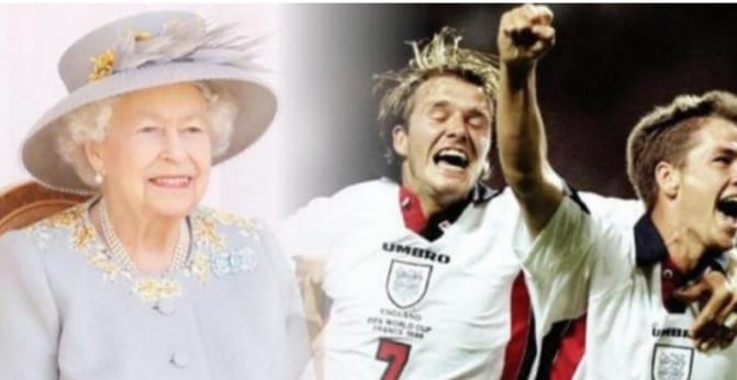 Ratu Elizabeth II dan Michael Owen. (Ist)