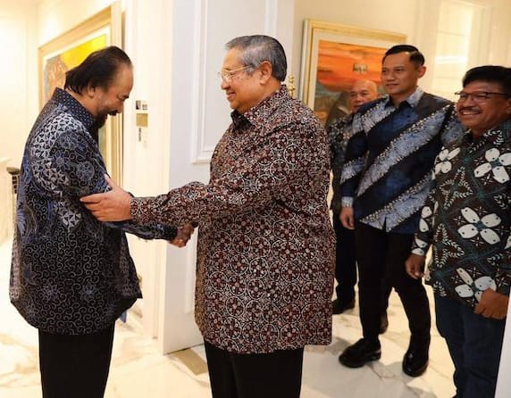 Surya Paloh dan Susilo Bambang Yudhoyono. (Ist)