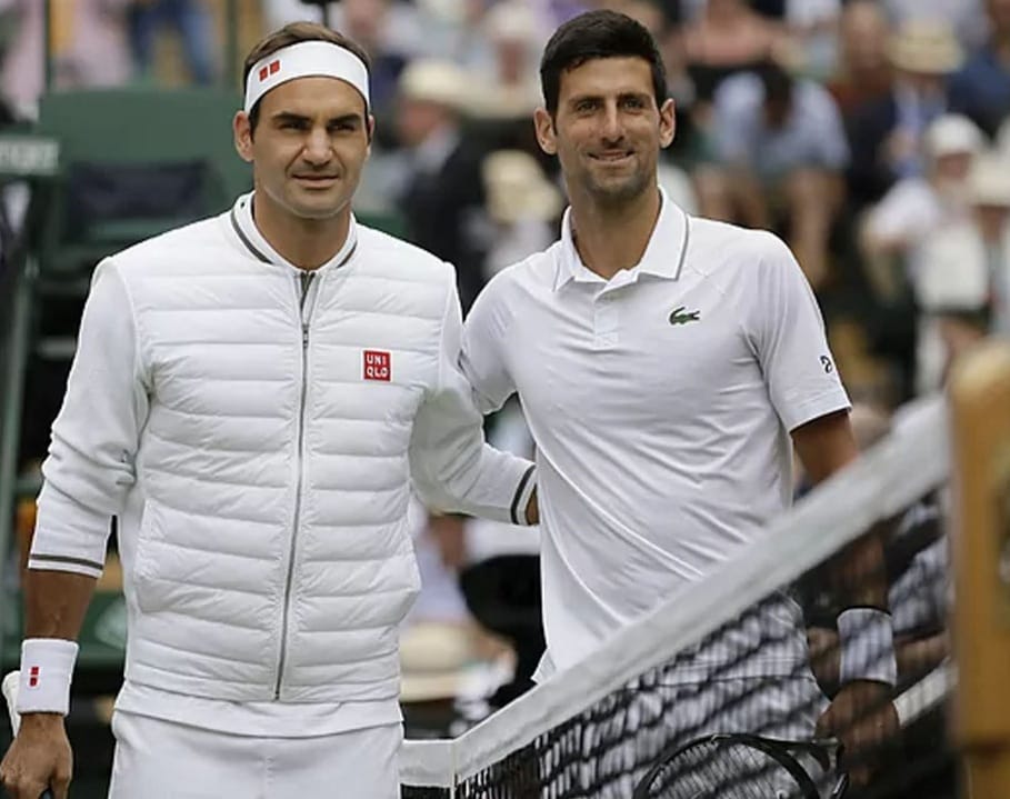 Tenis Dunia, Djokovic Sulit Lupakan Federer Roger Federer dan Novak Djokovic. (Ist)