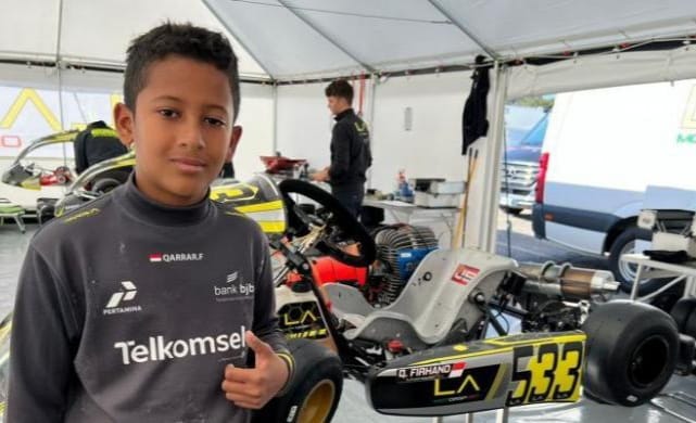 Akhir Pekan Ini, Pembalap Qarrar Firhand Bidik Posisi Terbaik di South Garda Karting Pembalap Gokart Qarrar Firhand. (Ist)