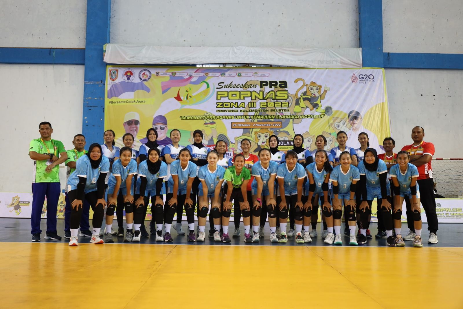 Banten Unggul di Empat Cabor, Satu Cabor Masuk Final Atlet kontingen Banten. (Foto : Humas Pemprov)