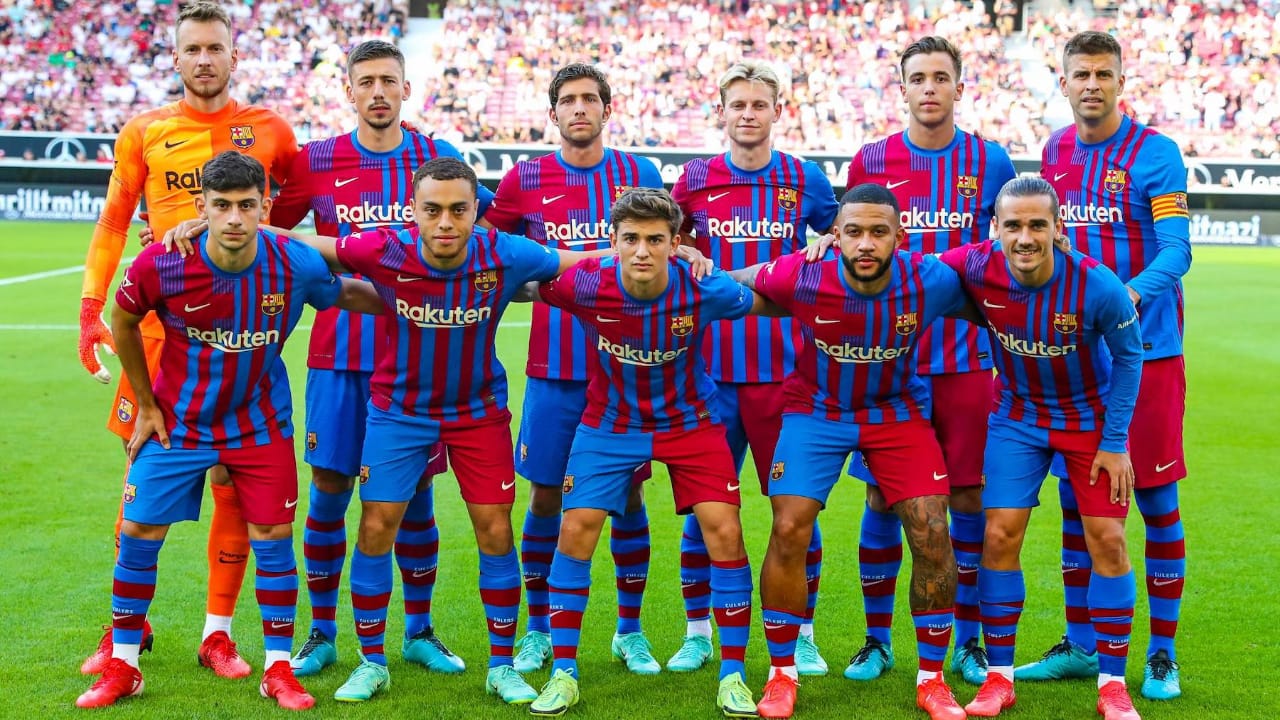 Barcelona vs Inter Milan Tim Barcelona. (Ist)