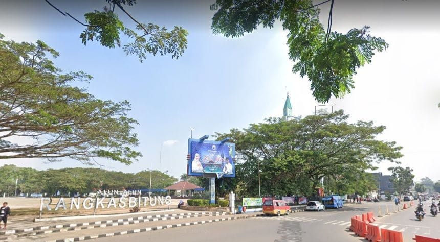 Bupati Lebak Marah-marah Fasilitas Alun-Alun Rusak Alun-alun Rangkasbitung, Lebak. Foto : Istimewa