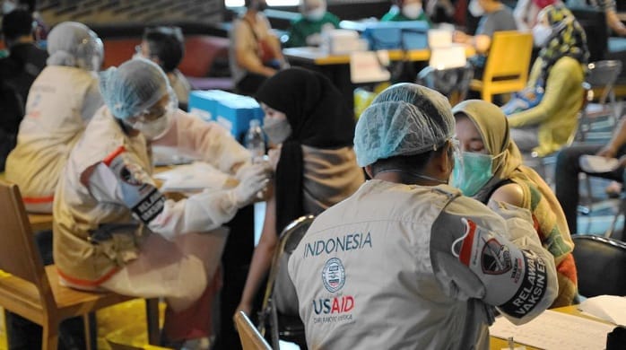 Dorong Cakupan Vaksinasi Covid-19 Indonesia Ilustrasi penyuntikan Vaksin Pfizer. (Ist)