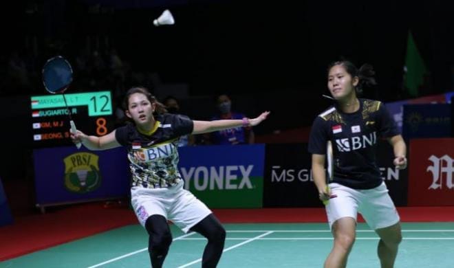 Hasil International Challenge 2022: Kalahkan Unggulan Ketiga, Lanny/Ribka Melaju ke Final Ganda putri Indonesia Lanny Tria M/Ribka Sugiarto sukses melaju ke Final setelah mengalahkan pasangan Korsel dua set langsung. (Ist)