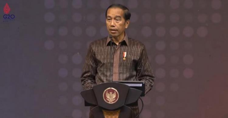 Jokowi Ungkap Pujian Bos IMF Jokowi Ungkap Pujian Bos IMF. (Ist)