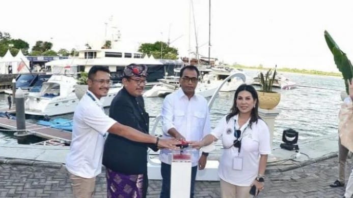 Menhub Budi Karya Sumadi saat membuka Indonesian Natio  Shipwoners  Association (INSA) di Benoa, Bali. (Ist)