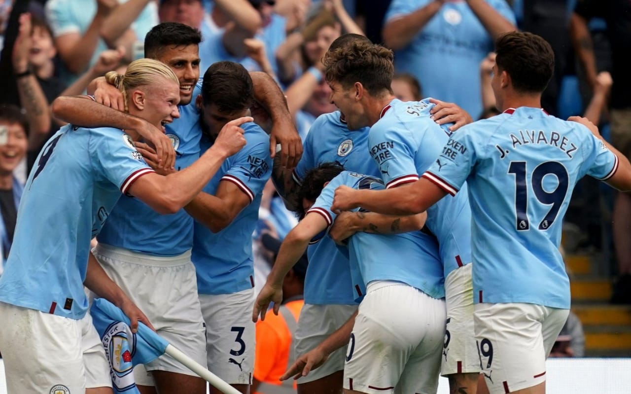 Leicester City vs Man City, Duel Beda Kelas Para pemain Man City. Foto : Istimewa