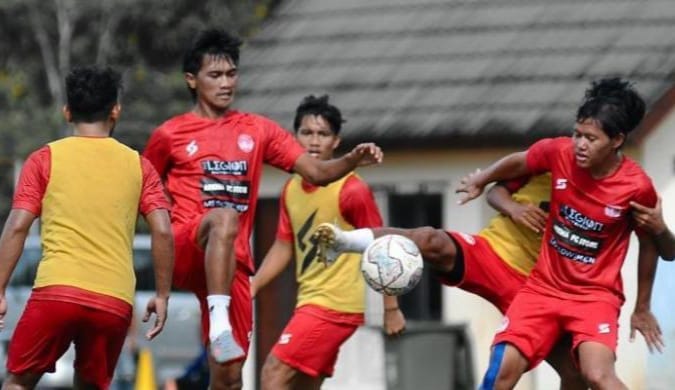 Para pemain Arema FC sedang berlatih. (Ist)