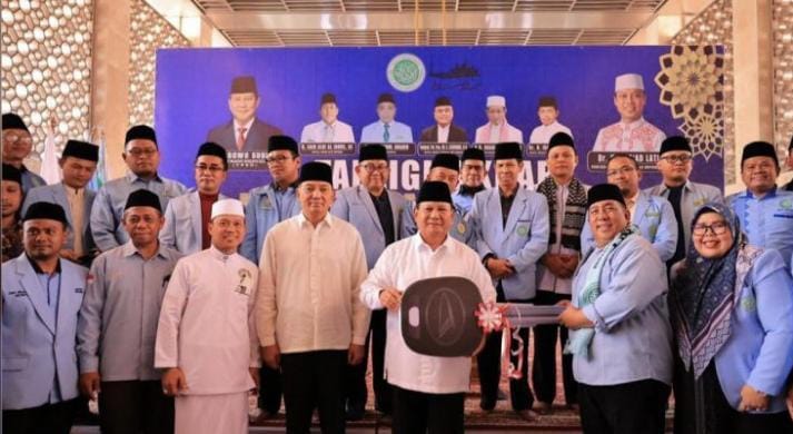 Prabowo Subianto dalam sebuah acara di Maulid Nabi Pemuda Remaja Masjid Indonesis di Masjid Istiqal. (Ist)