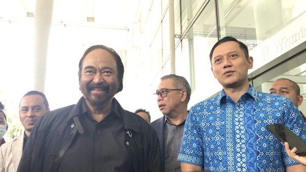 Paloh-AHY Makan Siang 2 Jam Pertemuan kembali Ketua Umum Nasdem Surya Paloh dan Ketua Umum Demokrat Agus Harimurti Yudhoyono. (Ist)